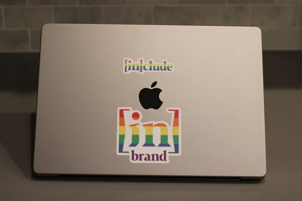 in Brand - include Sticker Sheet - On computer