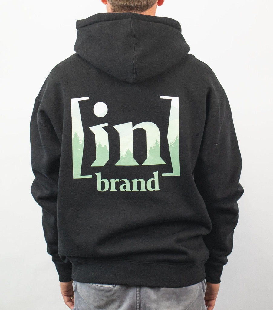 in Brand - innovate Hoodie - Back - Black - Model